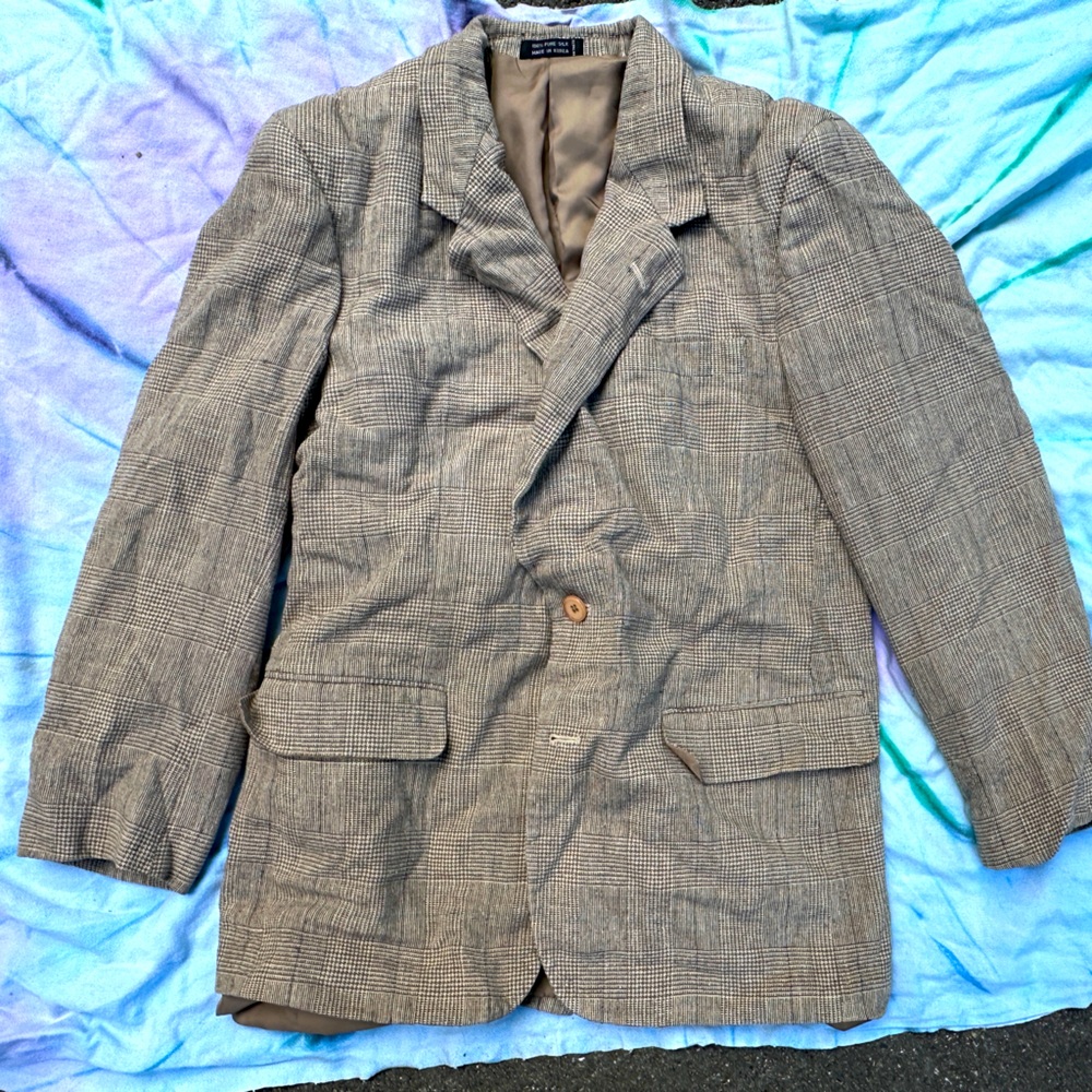 Silk suit coat